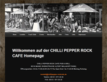 Tablet Screenshot of chillipepper-rockcafe.de